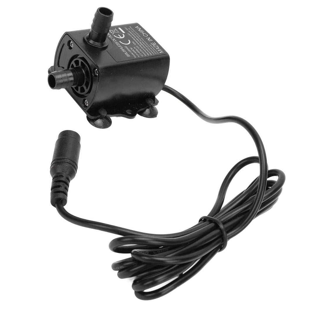 Tauchpumpe DC 0‑400 L/H, Teichpumpe, Extrem Leise, mit Trockenbrennschutz, Mikrobürstenlos, für Spri