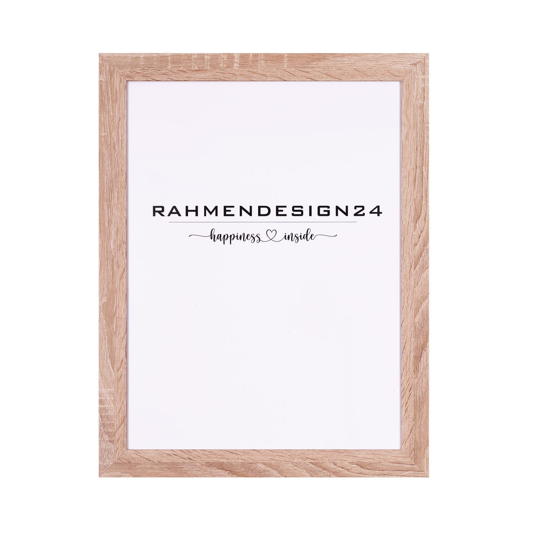 Rahmendesign24 Bilderrahmen Tokio 50x100 SONOMA EICHE Fotorahmen, Wechselrahmen, Posterrahmen, Puzzl