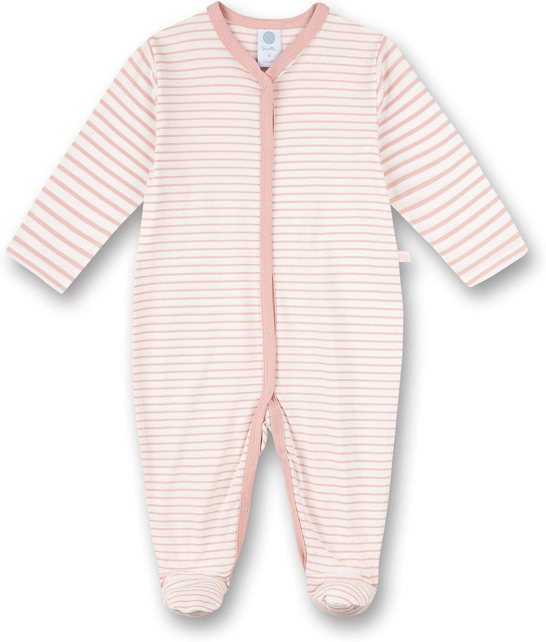 Sanetta Baby - Mädchen rompertje Roze Baby und Kleinkind Schlafanz ge, Silver Pink, 56 EU 62 Silver