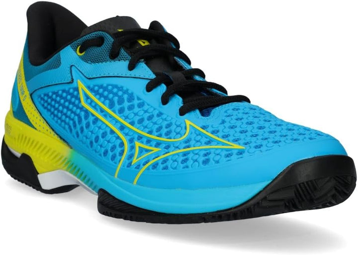 Mizuno Herren Wave Exceed Tour 5 Clay Tennisschuhe Sandplatzschuh Schwarz - Neongelb 44,5