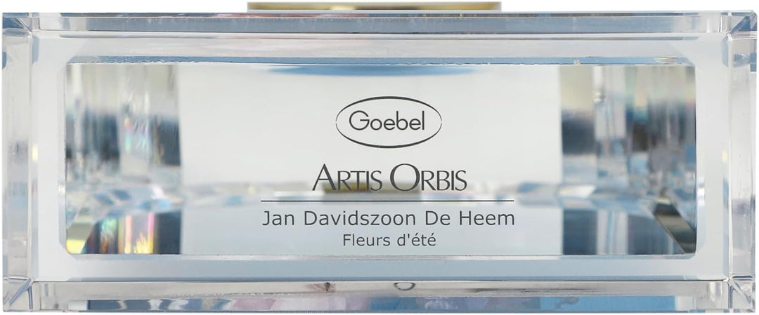 Goebel Tischuhr Artis Orbis von Jan Davidsz De Heem aus Glas 11x4,5x18,5 cm, 67-150-12-1