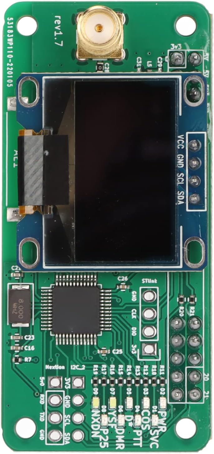 UHF VHF UV MMDVM Hotspot-Modul-Kit SMA-Schnittstelle LED-Anzeige Hotspot-Platine mit Antenne