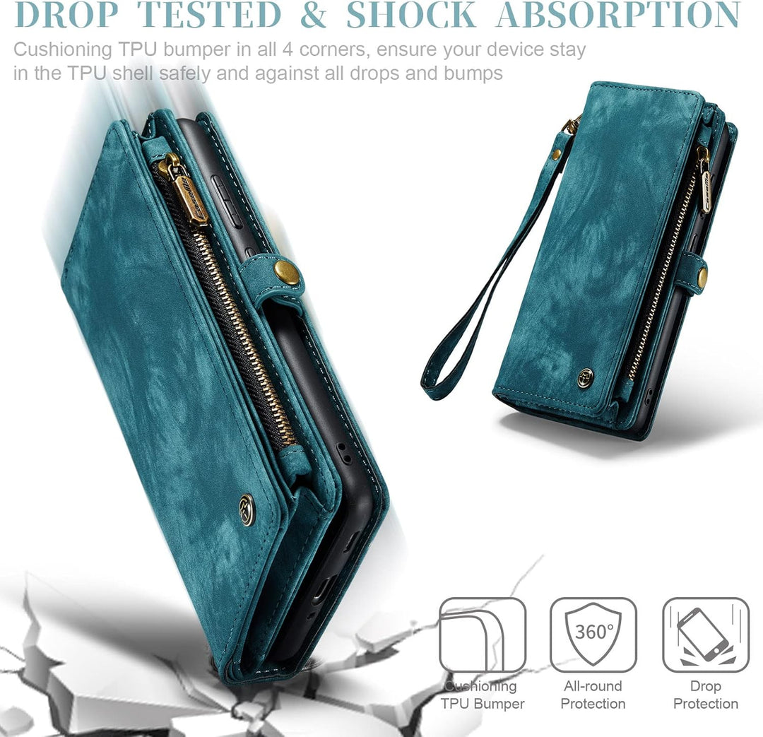 UFinetech Samsung A33 Hülle, Flip Leder TPU Stossfeste Kartenfach Tasche Samsung Galaxy A33 5G Handy