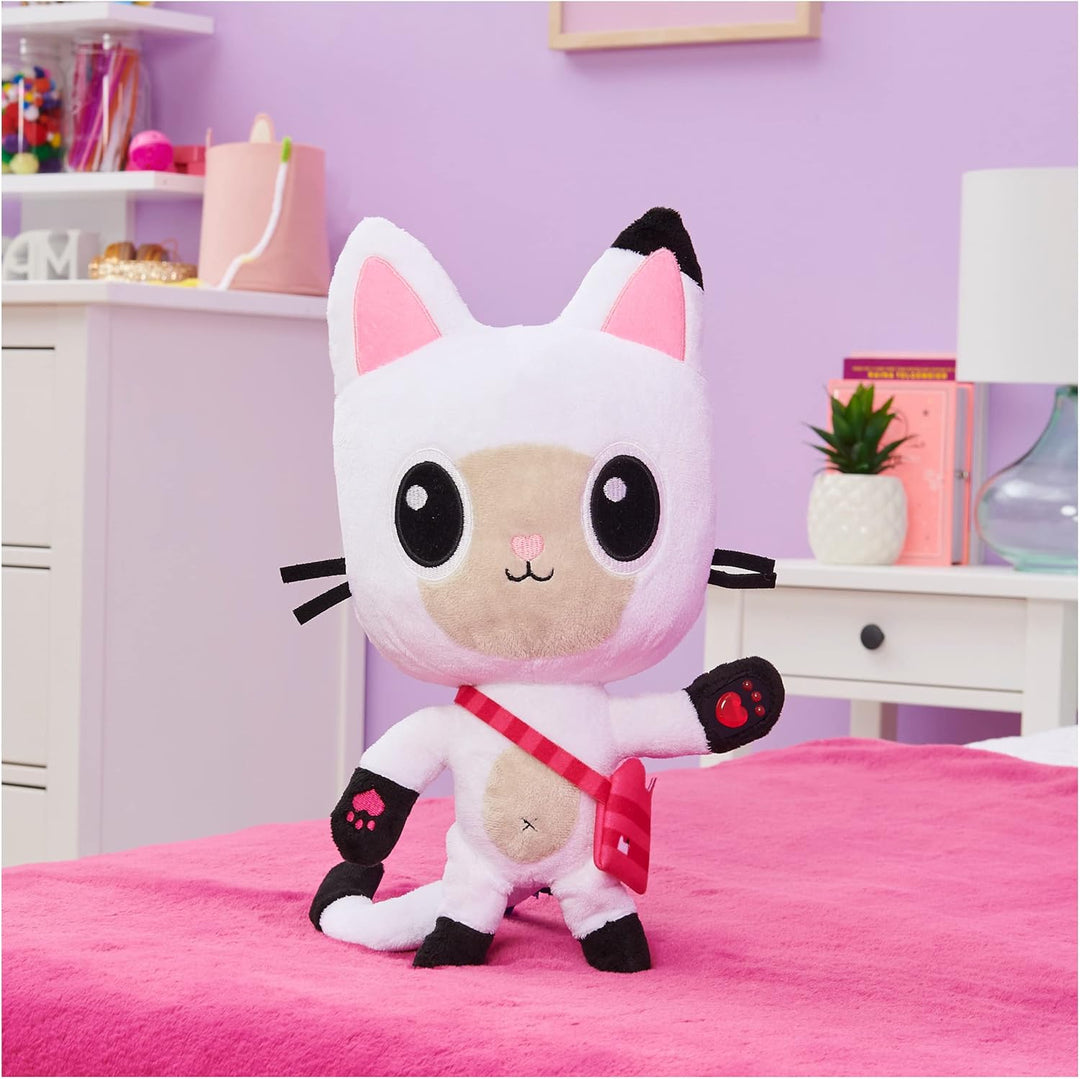 Gabby‘s Dollhouse, 33cm grosse Plüsch-Katze Talking Pandy Paws (deutsch: Panda Pfötchen) mit Lichter