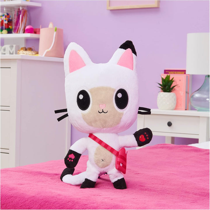 Gabby‘s Dollhouse, 33cm grosse Plüsch-Katze Talking Pandy Paws (deutsch: Panda Pfötchen) mit Lichter