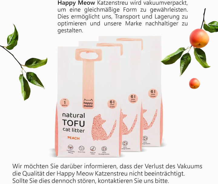 Tofu-Katzenstreu für Katzen (18L/7,5Kg) - Natürlich und biologisch abbaubar - Sofort klumpend, staub