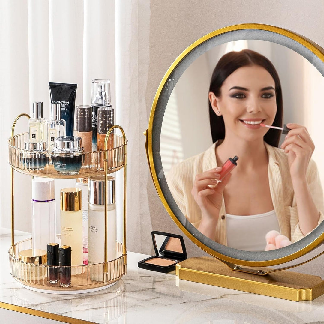 CESTATIVO Make Up Organizer, 360° Drehbar Kosmetik Organizer, Beauty Organizer, Hautpflege Organizer