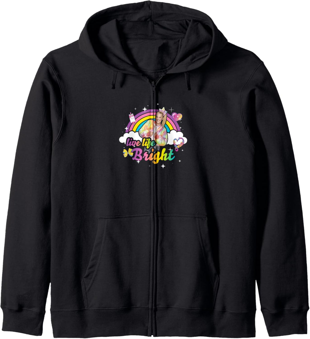 JoJo Siwa Live Life Bright Rainbow Portrait Kapuzenjacke