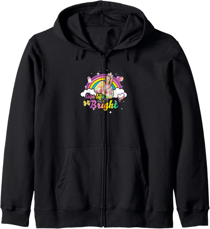JoJo Siwa Live Life Bright Rainbow Portrait Kapuzenjacke