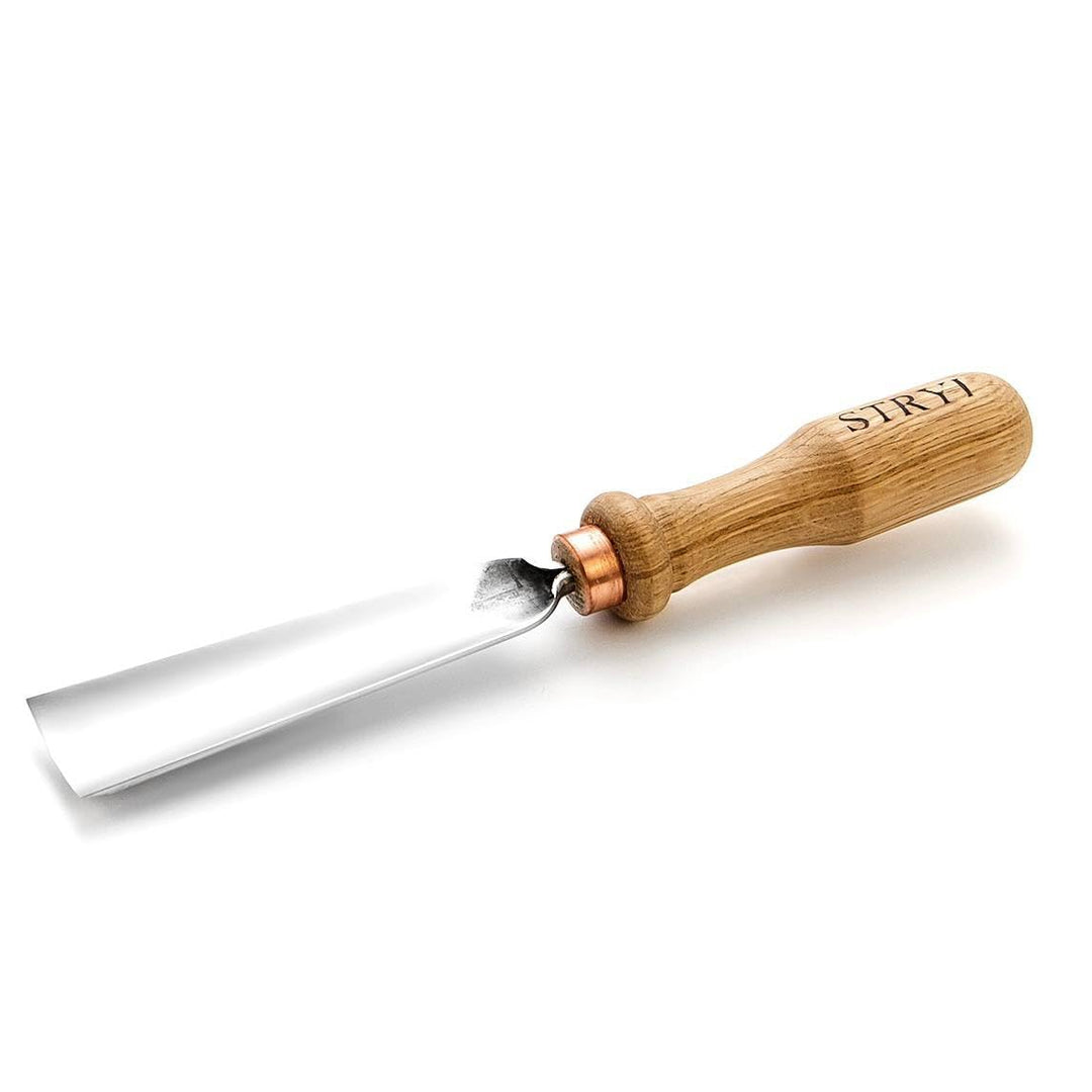 STRYI Profi Holzschnitzwerkzeug – Hohleisen Profil #5 – Handgeschmiedet, 30 mm – Premium Schnitzmeis