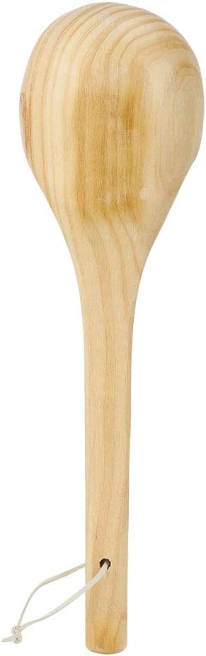 Raguso Sauna Löffel Holz Saunakelle Saunazubehör Sauna Wasserschöpflöffel Schöpflöffel mit bequemem