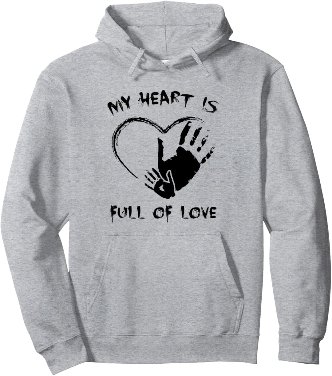Adoptions-Tag - Mein Herz ist voller Liebe - Familie - Kind Pullover Hoodie