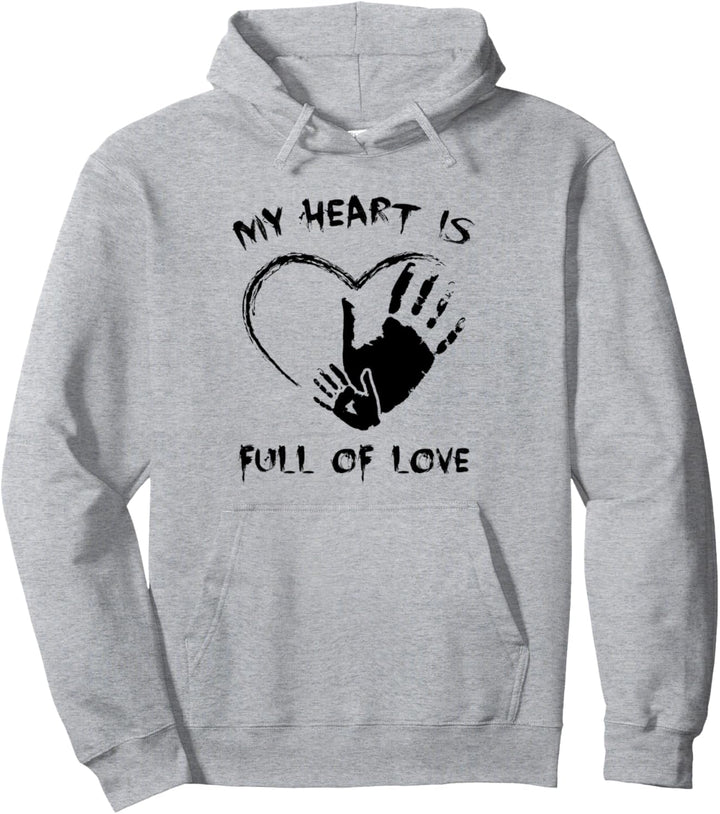 Adoptions-Tag - Mein Herz ist voller Liebe - Familie - Kind Pullover Hoodie