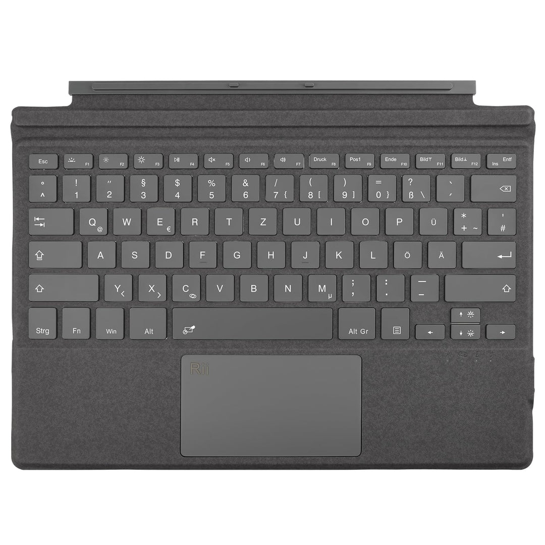 Rii Surface Tastatur für Surface Pro 7 Plus/Pro 7 / Pro 6 / Pro 5 / Pro 4 / Pro 3, Bluetooth 5.2 Tas