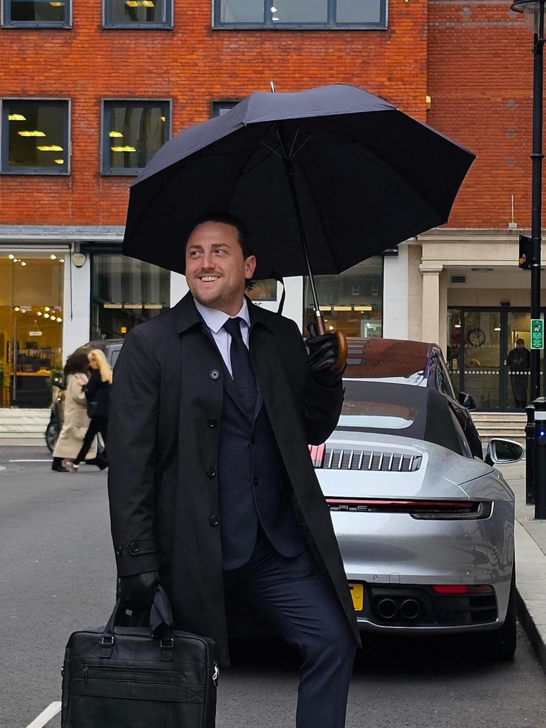 Fulton Mayfair Regenschirm schwarz, Einheitsgrösse, Schwarz, Einheitsgrösse, Mayfair