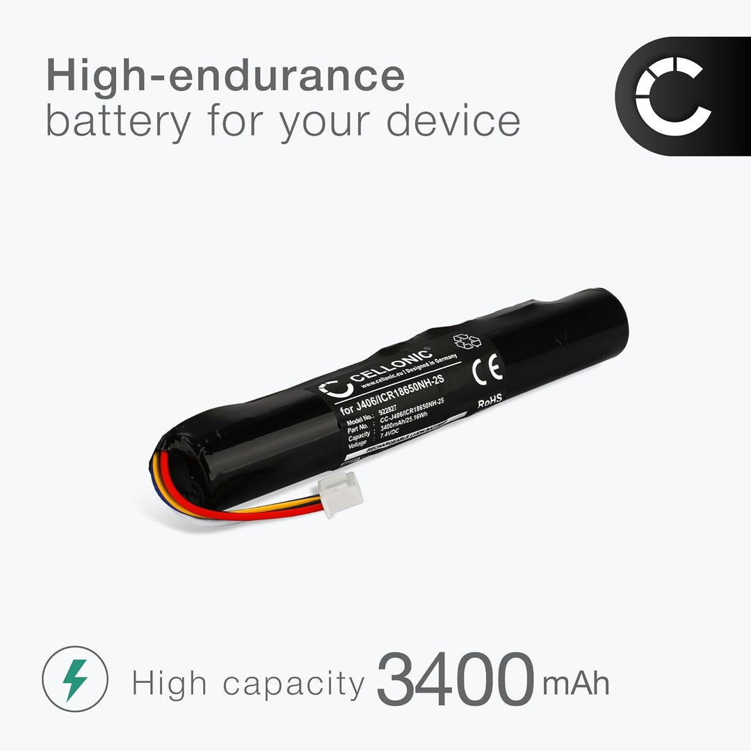 CELLONIC, Lautsprecherakku kompatibel mit Bang & Olufsen BeoPlay A2, BeoLit 17, BeoLit 15 (3400mAh,