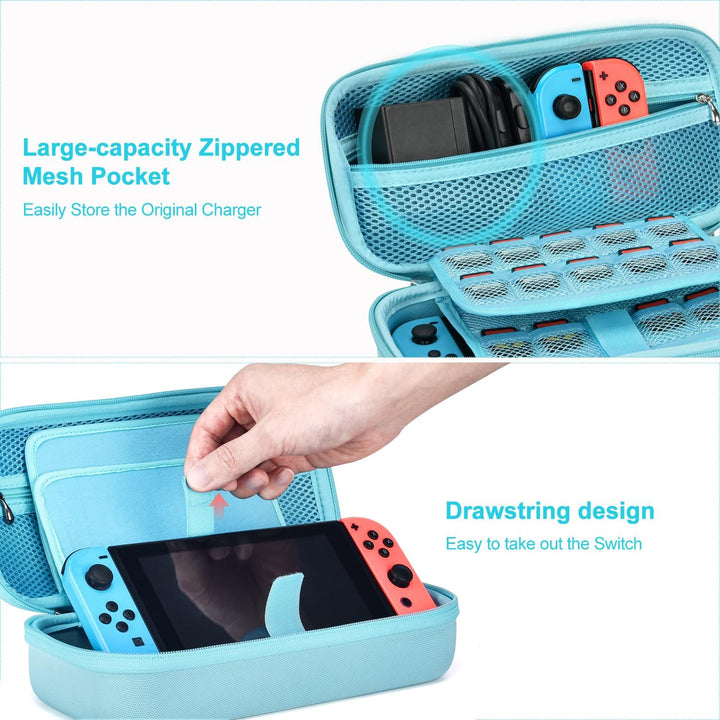 innoAura Switch Tasche für NS Switch 18 in 1 Switch Zubehör mit Switch Hülle, Switch Hülle, Switch S