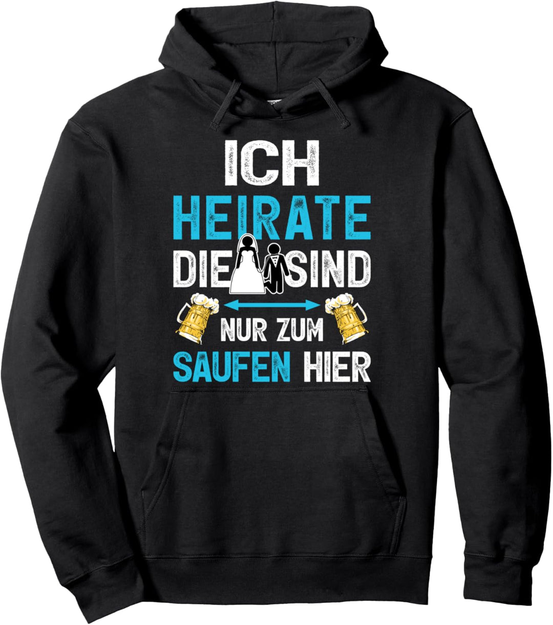 Bräutigam Shirt Junggesellenabschied Poltern JGA Männer Pullover Hoodie