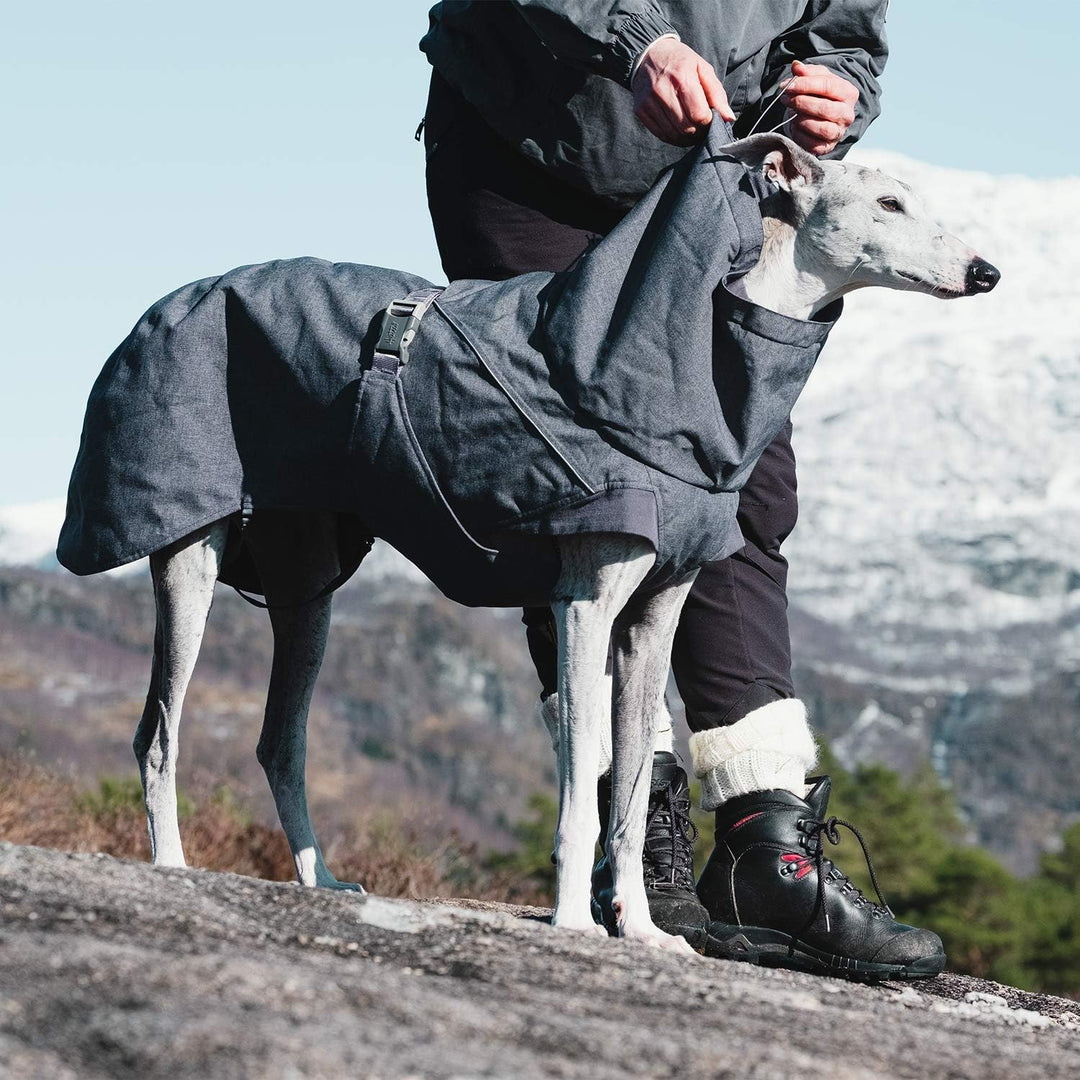 Hurtta Expedition Parka Wintermantel für Hunde, Hundemantel Warm, Blackberry Schwarz 45XS Brombeerfa