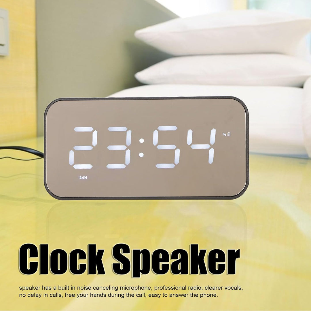 Digitaler Wecker Mit Bluetooth-Lautsprecher, Wecker, Radiowecker Für Schlafzimmer, Stereo-Sound, Ger