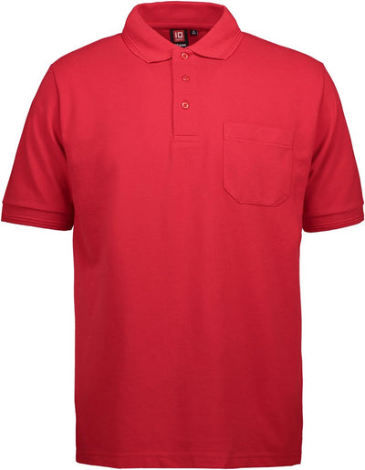 Pionier 41075-S Poloshirt "320 Pro Wear" mit Tasche Grösse in Rot, S