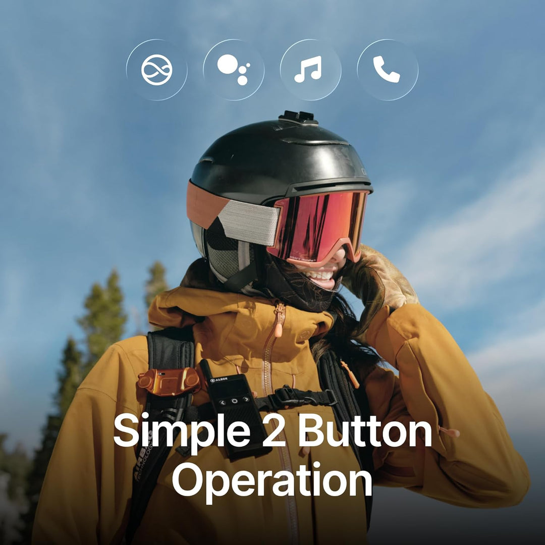 ALECK Snow Series Pro Universal Wireless Bluetooth Helm Lautsprecher Kopfhörer für Ski und Snowboard