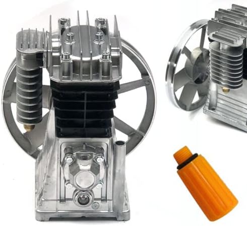 Luftkompressorpumpen Motorkopf Mit SchalldäMpfer ZweizylinderöLgeschmierter Kolben Zylinder Luftkomp