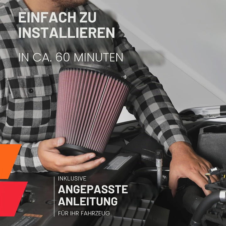 K&amp;N 57S-950 Waschbarer und wiederverwendbarer KFZ Hochleistungsluftfiltersystem