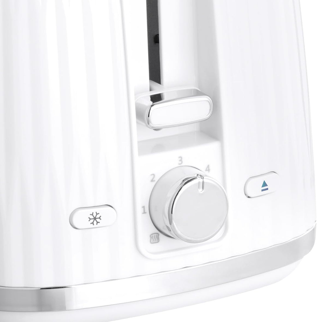 Russell Hobbs Toaster [für 2 Scheiben] Eden (6 Bräunungsstufen, Hebefunktion, Auftau-, Aufwärm- & St
