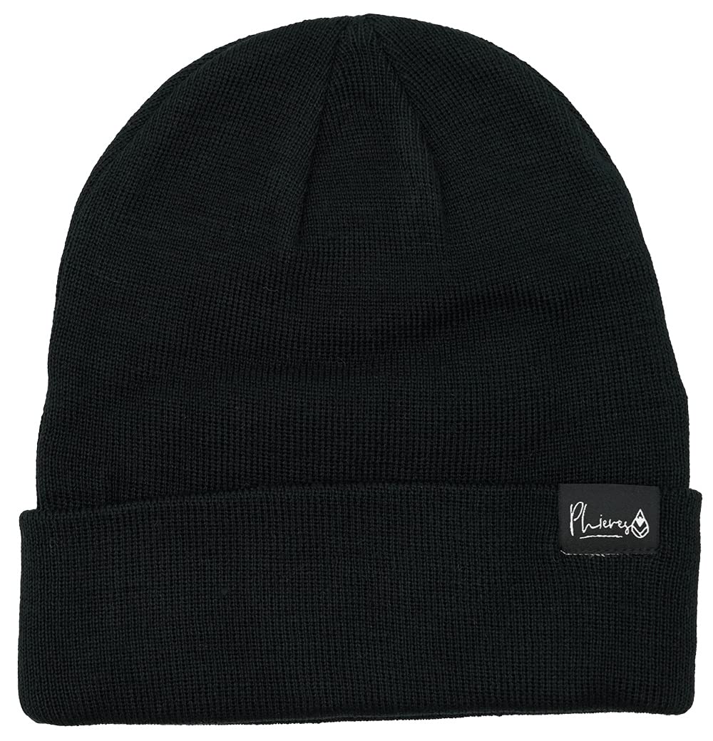 Phieres The Phar Recycled Polylama | Streetstyle Beanie | Schwarz