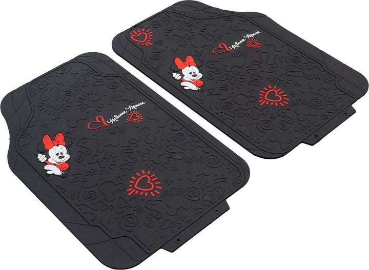 TataWay - Minnie Mouse Automatten | Universalgrösse 44x65 cm | Aus PVC | Disney Micky Maus Auto Zube