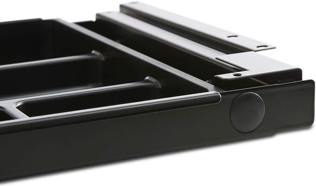 TecLines TUS001B Untertisch Schublade inkl. Kunststoffeinsatz L, schwarz