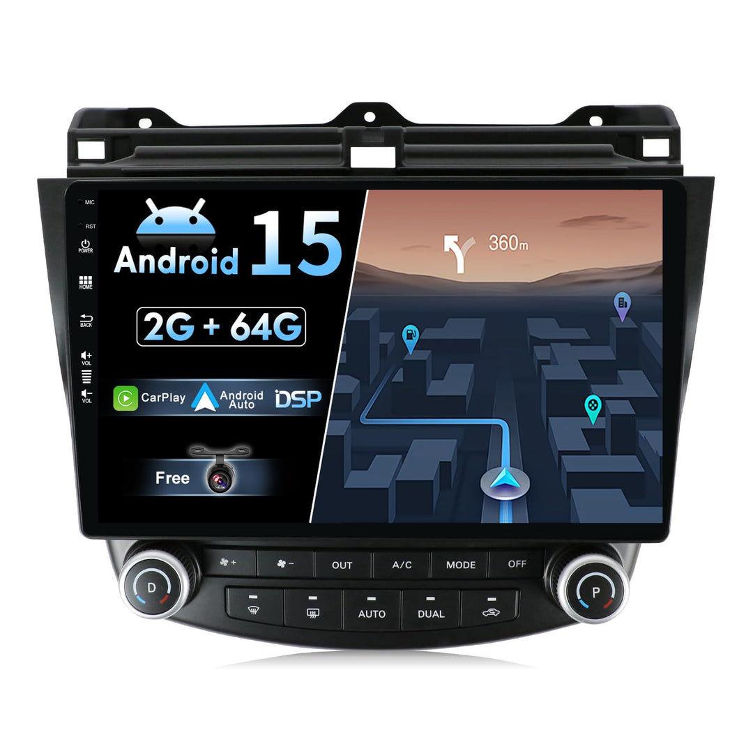 JOYX Android 12 Autoradio Passt für Honda Accord 7th (2002-2007) Mit 2.5D - Rückfahrkamera Canbus KO