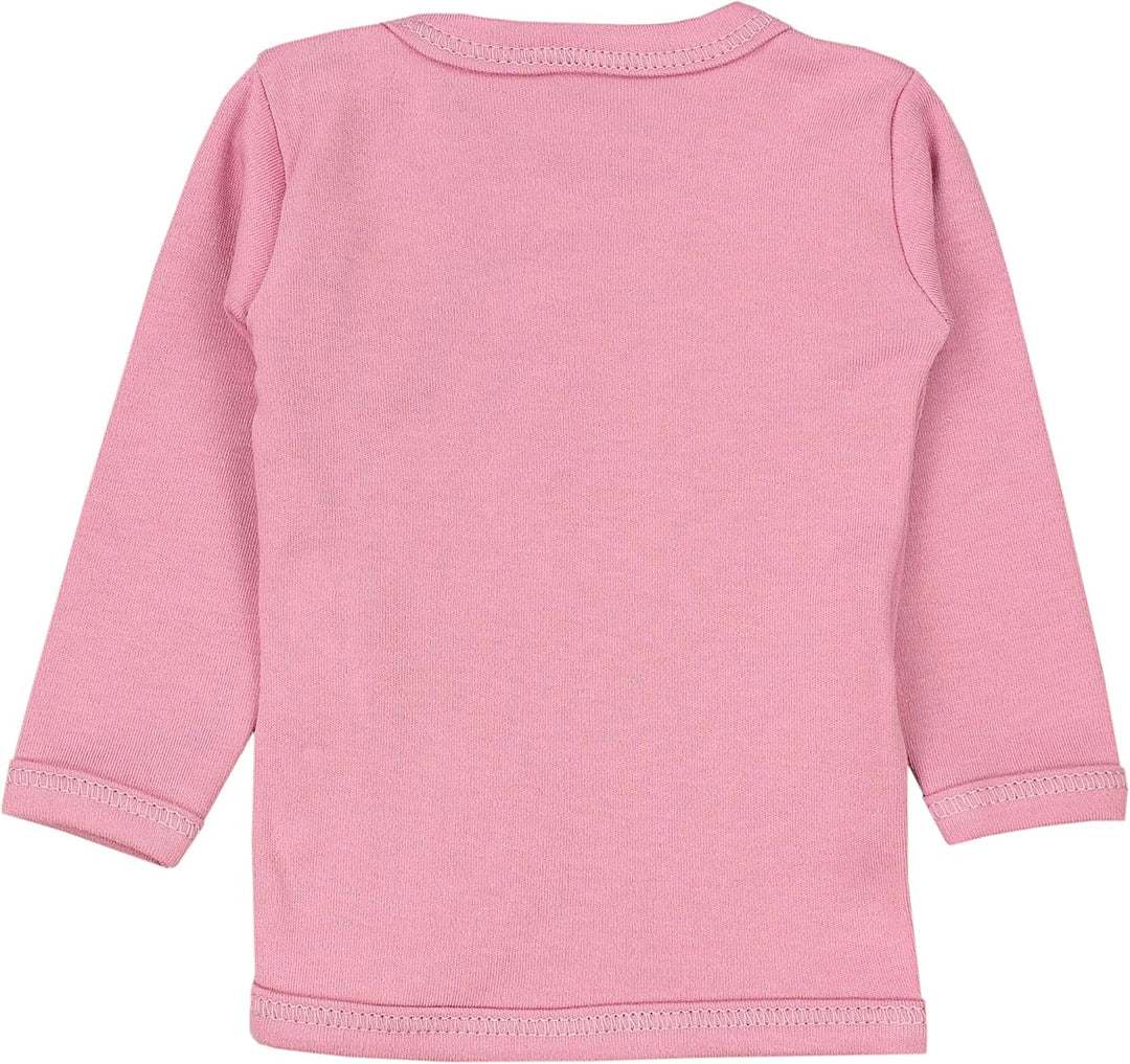 Unisex Baby Wickelshirt Langarm 5er Pack, Weiss Ecri Hellgrau Altrosa Rosa