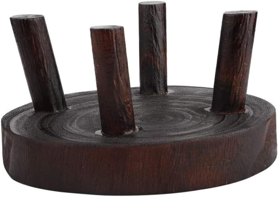 Holzpflanzständer, 20 cm rund, Innenbereich, Gartenpflanztopf Riser, kleiner Gartenhocker für den In