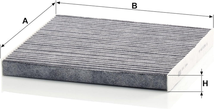 MANN-FILTER CUK 2544 Innenraumfilter – Pollenfilter mit Aktivkohle – Für PKW Single CUK, Single CUK