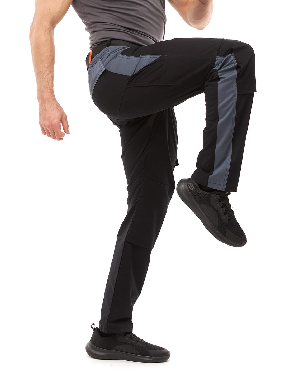strongAnt Arbeitshose Herren Power Stretch Outdoorhose 44 Schwarz-grau / Strong Cotton Stretch, 44 S