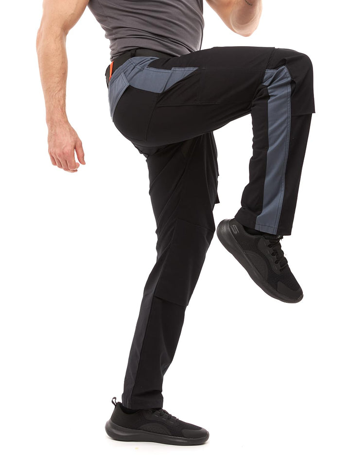 strongAnt Arbeitshose Herren Power Stretch Outdoorhose 44 Schwarz-grau / Strong Cotton Stretch, 44 S