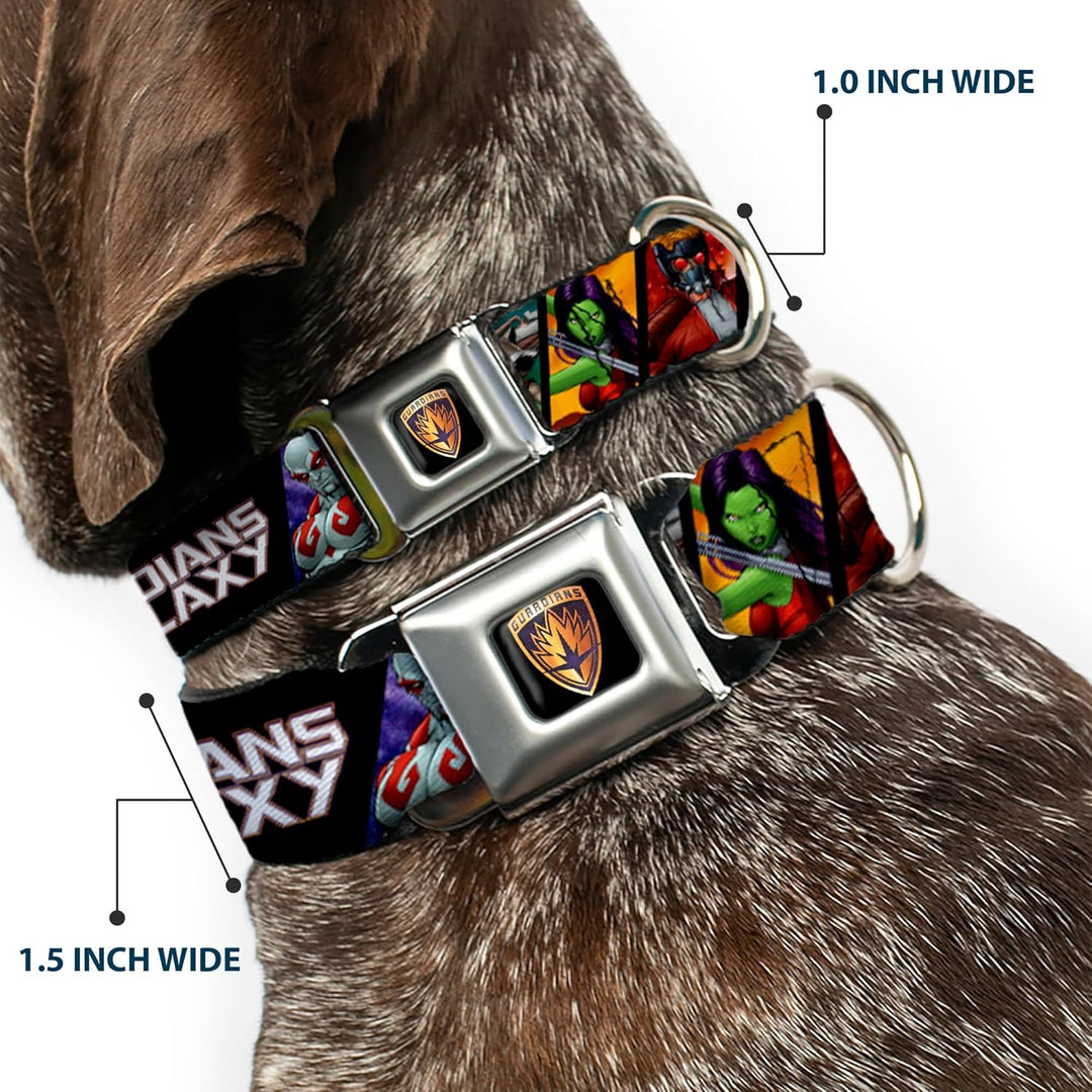 Buckle-Down dc-wmc083-l Sicherheitsgurt Hund Halsband 1" Wide - Fits 9-15" Neck - Small GUARDIANS OF