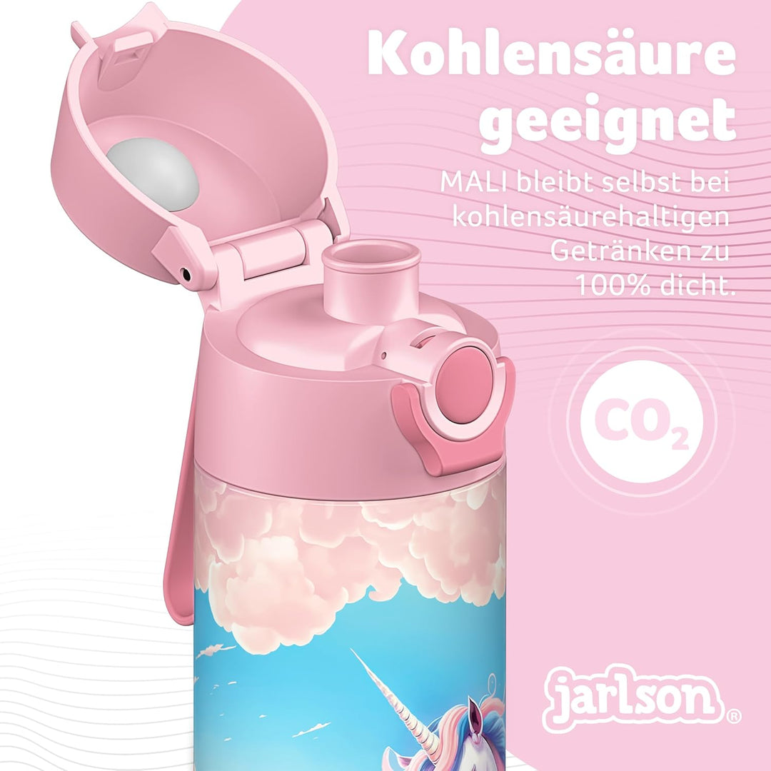 Jarlson® Trinkflasche Kinder Edelstahl MALI [THERMOSFLASCHE] - Kindertrinkflasche Auslaufsicher - Th