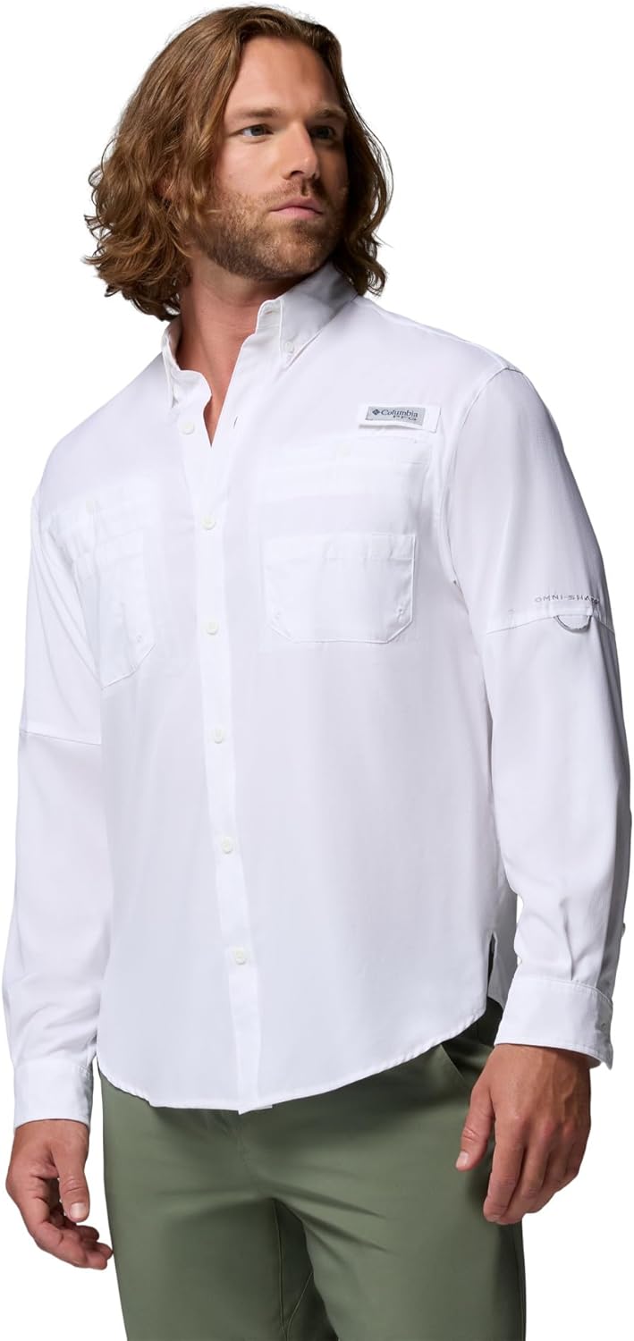 Columbia Herren Tamiami Ii Long Sleeve Shirt Langarmshirt XXL Weiss, XXL Weiss/Opulenter Garten