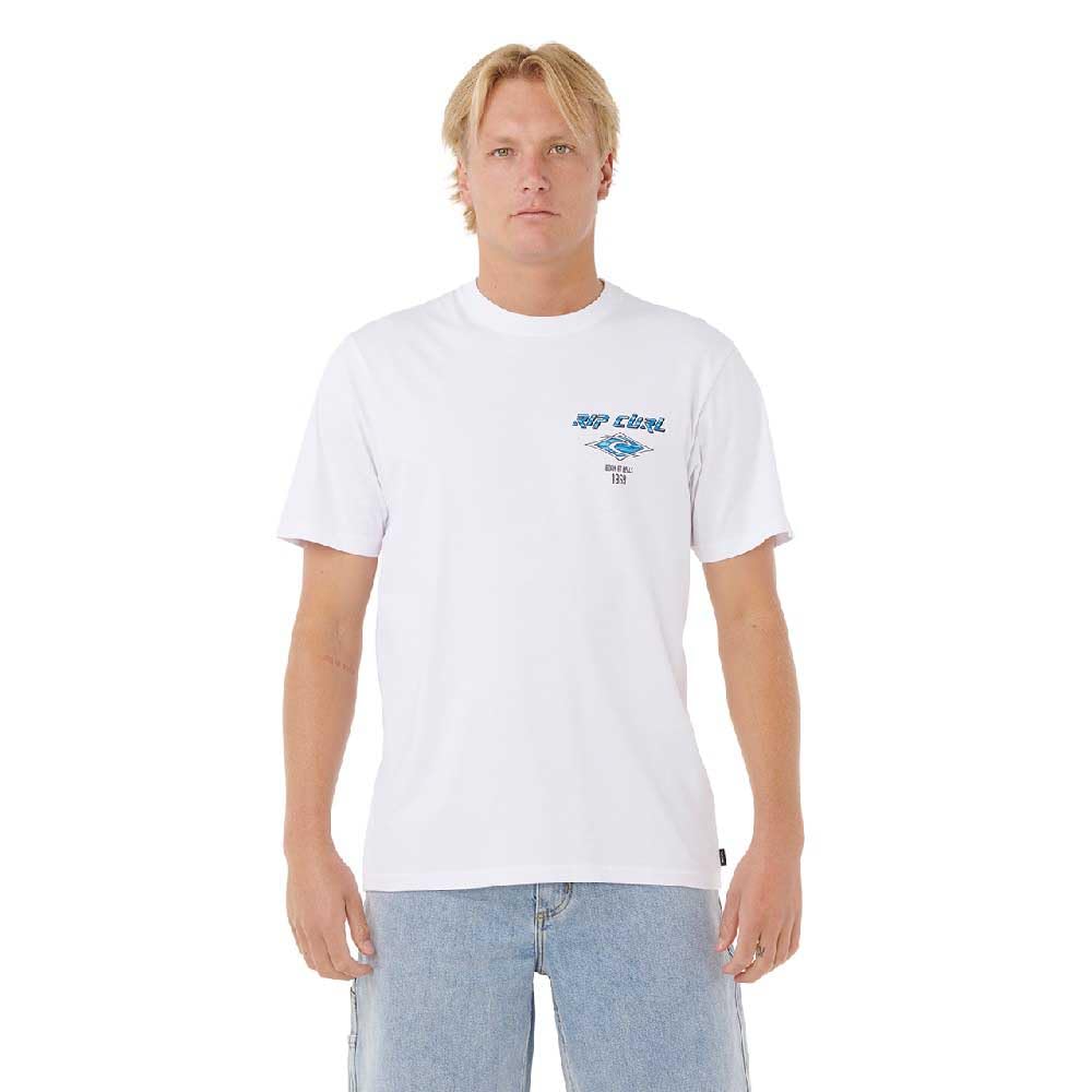 Rip Curl 2026 Männer Fade Out Icon Tee 0CAMTE - White XXL, XXL