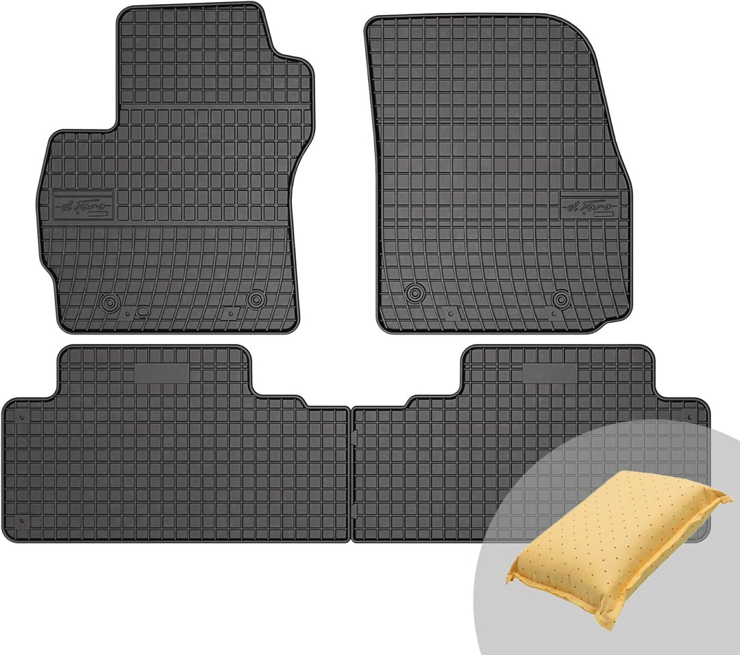 FROGUM EL Toro Gummimatten Ganzjähriges-Set von Autofussmatte Auto Fussmatten für Mazda 5 I 2005-201