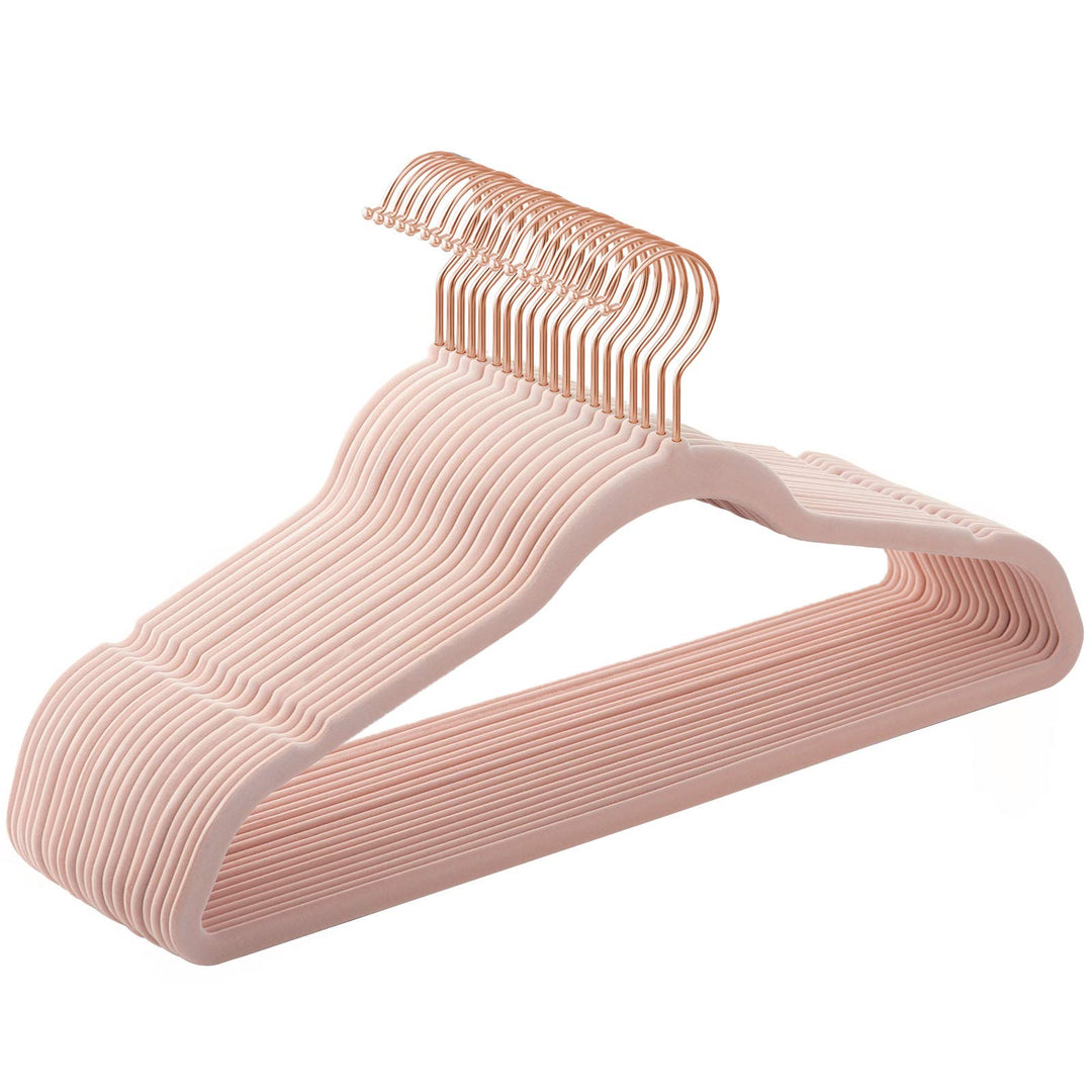 SONGMICS Kleiderbügel Samt, 20er Set, Jackenbügel, 41,5 cm breit, Anzugbügel, dünn, gut belastbar, u