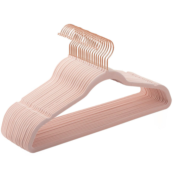 SONGMICS Kleiderbügel Samt, 20er Set, Jackenbügel, 41,5 cm breit, Anzugbügel, dünn, gut belastbar, u