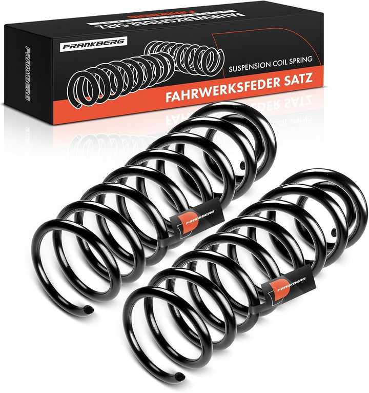 Frankberg 2x Federn Fahrwerksfeder Hinterachse Kompatibel mit Toledo I 1991-1999 Golf III 1991-1997