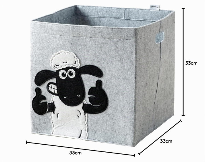 meets Shaun das Schaf Aufbewahrungsbox für Kinder – Filz-Box mit dem kultigen Schaf zum Verstauen vo