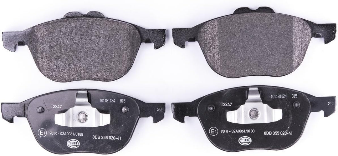 HELLA PAGID 8DB 355 020-411 Bremsbelagsatz - T2247 - Dicke/Stärke: 18.2mm - Bremssystem: Teves - nic