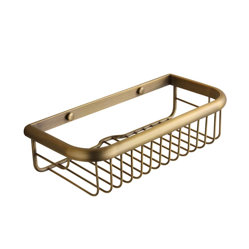 Dusch-Caddie aus Messing Badezimmer Dusche Caddy Badezimmer Dusche Lagerregal Regal Organizer Korb W