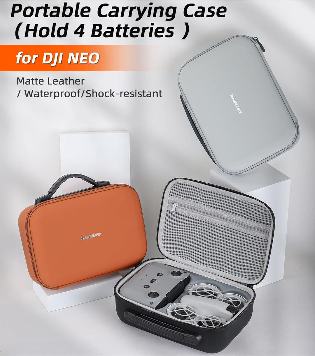 ZJRXM Tasche für DJI Neo Fly More Combo, Tragbare Reisetasche für DJI Neo Drone Zubehör, Neo RC-N3 T